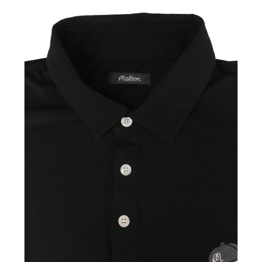 Malbon ゴルフ ポロシャツ 黒 未使用 中古・古着通販】MALBON GOLF (マルボンゴルフ) 半袖ポロシャツ