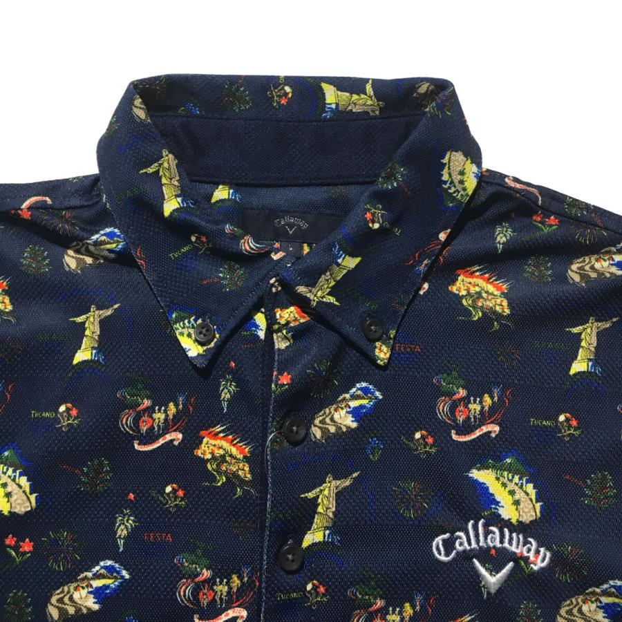 coco 中古 キャロウェイ Callaway メンズ 半袖ポロシャツ L 紺