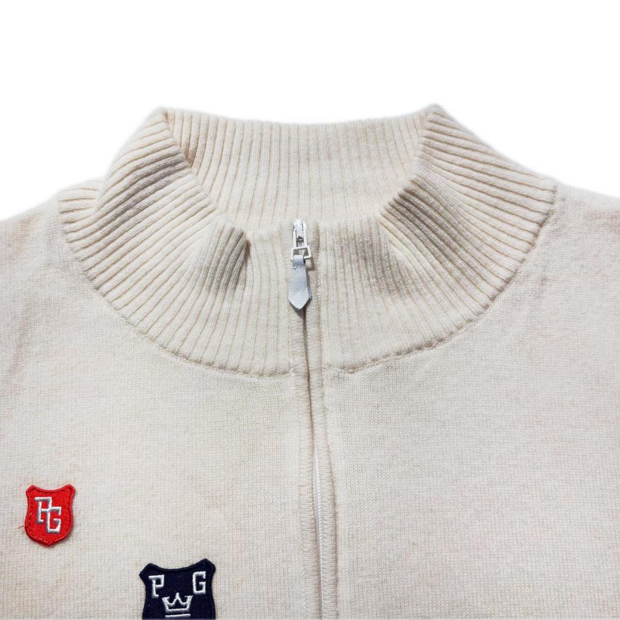 新品 パーリーゲイツ ニット カシミヤ 王冠ロゴ ホワイト Lサイズ（5） PEARLY GATES（パーリーゲイツ） coco 中古【値下げ】 メンズ セーター