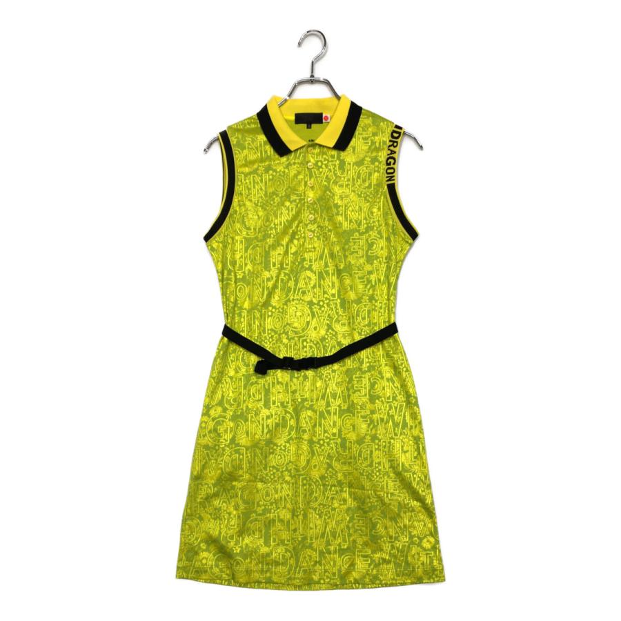 coco 中古 ダンスウィズドラゴン DANCE WITH DRAGON レディース ワンピース 3(L) イエロー系 ノースリーブ ポロ 総柄 Dance With Dragon（ダンスウィズドラゴン） coco 中古 レディース