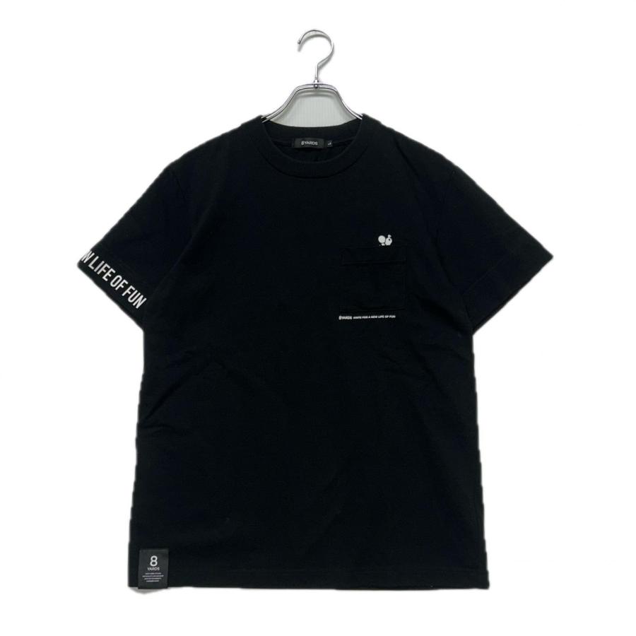 8YARDS ハチヤーズ ハーフジップ 半袖シャツ ブラックL coco 中古 ハチヤーズ 8YARDS メンズ 半袖シャツ L 黒 ブラック