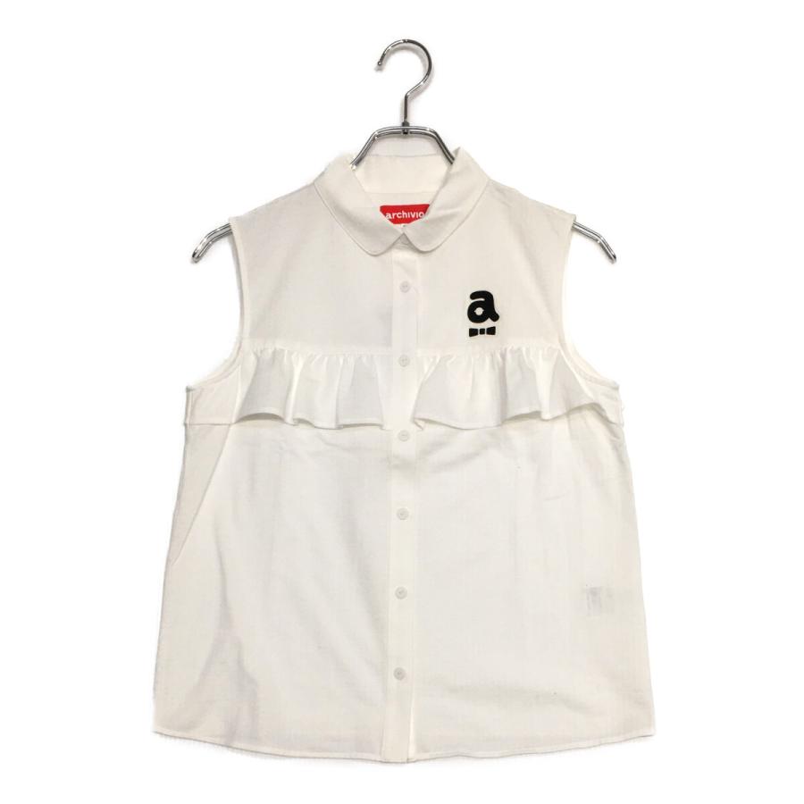 超美品　アルチビオ フリルノースリーブブラウスシャツ　38 archivio（アルチビオ） coco 中古 レディース ノースリーブ 38(M