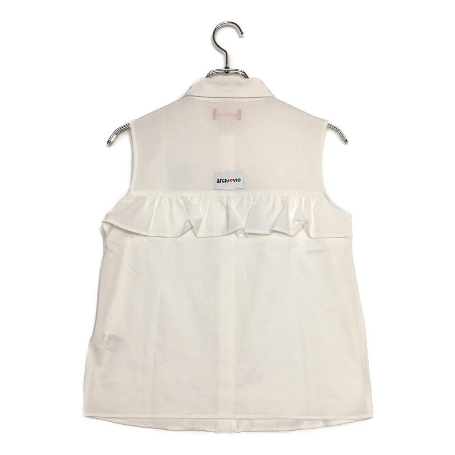 超美品　アルチビオ フリルノースリーブブラウスシャツ　38 archivio（アルチビオ） coco 中古 レディース ノースリーブ 38(M