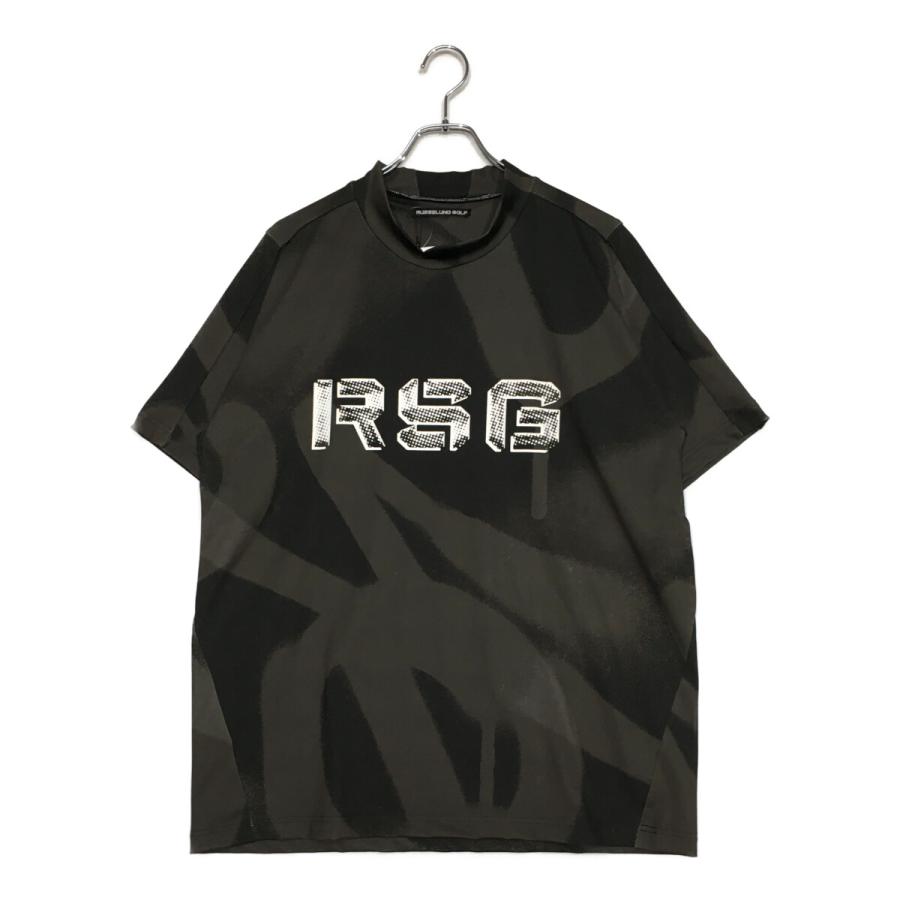 Russeluno モックネックシャツ サイズ6 XL　ラッセルノ　春夏 Russeluno（ラッセルノ） coco 未使用品 メンズ 半袖シャツ 6(LL) 黒