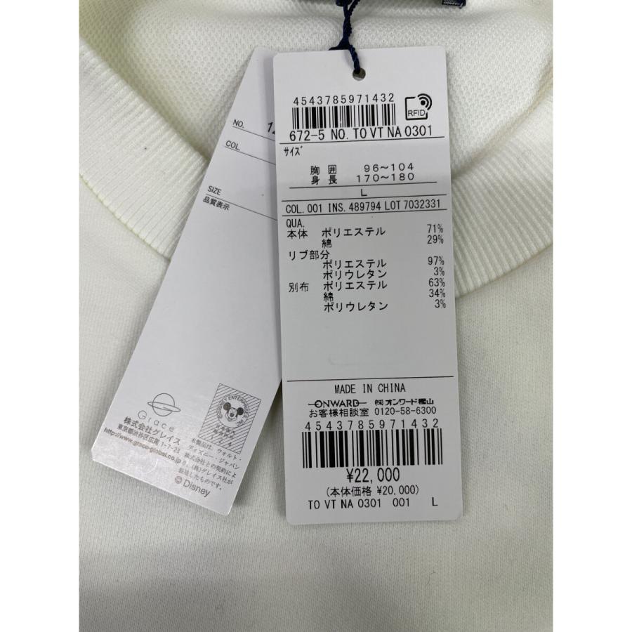23区GOLF coco 未使用品 23区ゴルフ メンズ スウェット L 白 ホワイト
