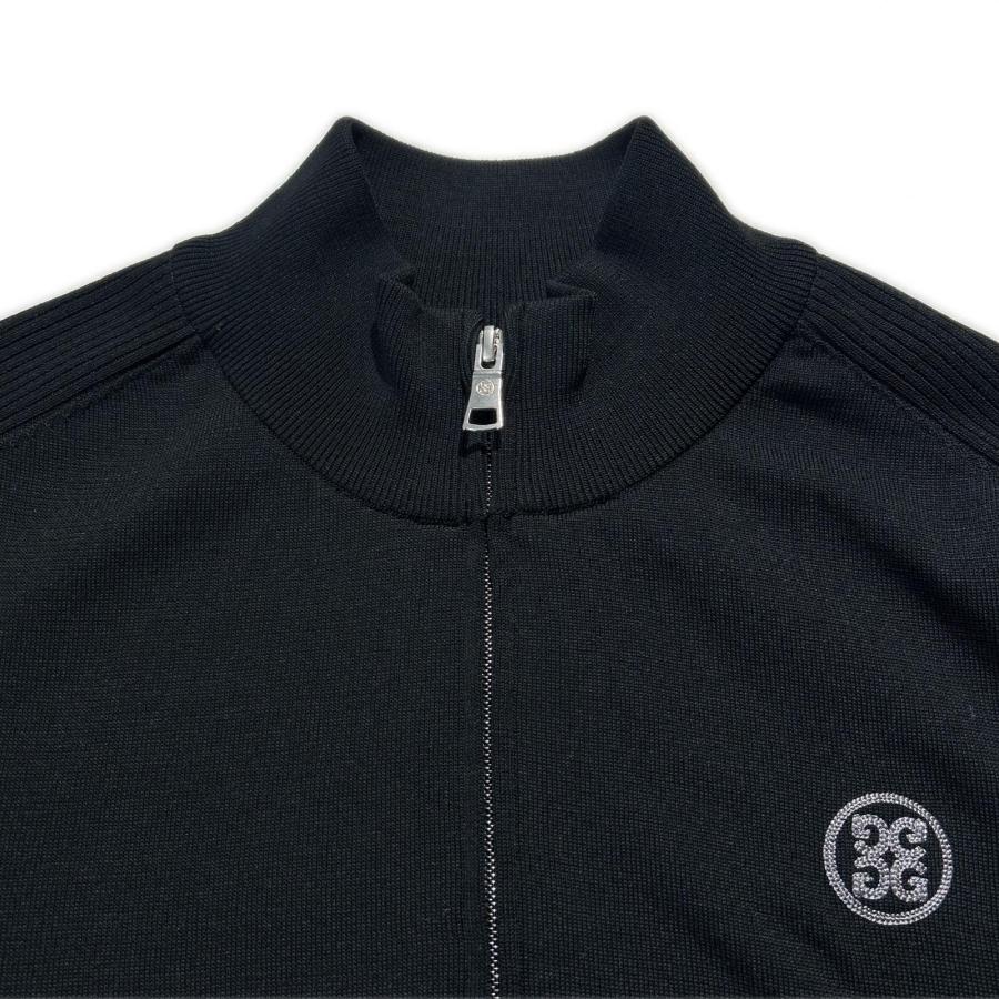 ジーフォアロゴ入りブラックセーター coco 中古 ジーフォア G/FORE メンズ ニットアウター 3(LL) 黒