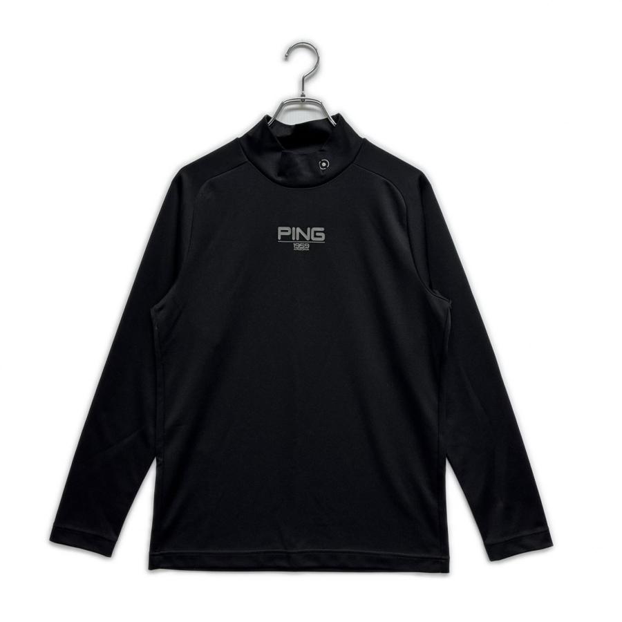 PING（ピン） coco 中古 メンズ 長袖シャツ M 黒 ブラック モック