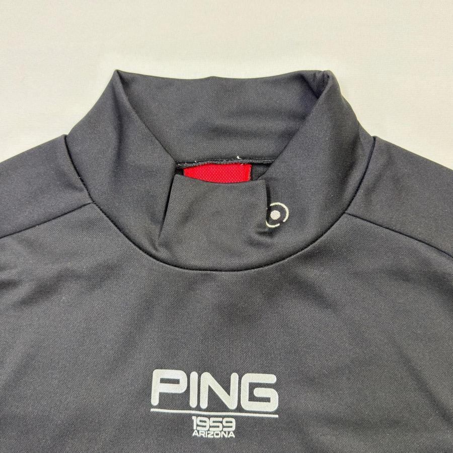 PING（ピン） coco 中古 メンズ 長袖シャツ M 黒 ブラック モック