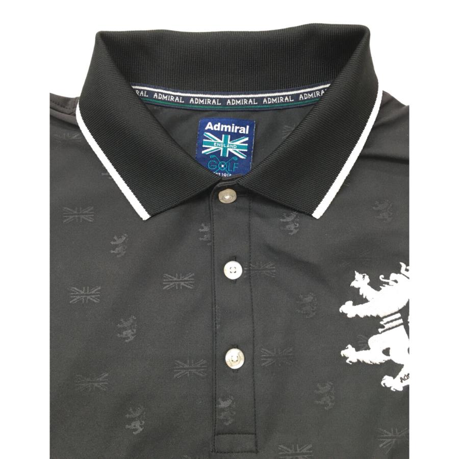 Admiral - coco 未使用品 アドミラルゴルフ Admiral Golf メンズ 半袖ポロシャツ M 白 ホワイト 総柄 Admiral Golf（アドミラルゴルフ） coco 中古 メンズ 半袖ポロシャツ