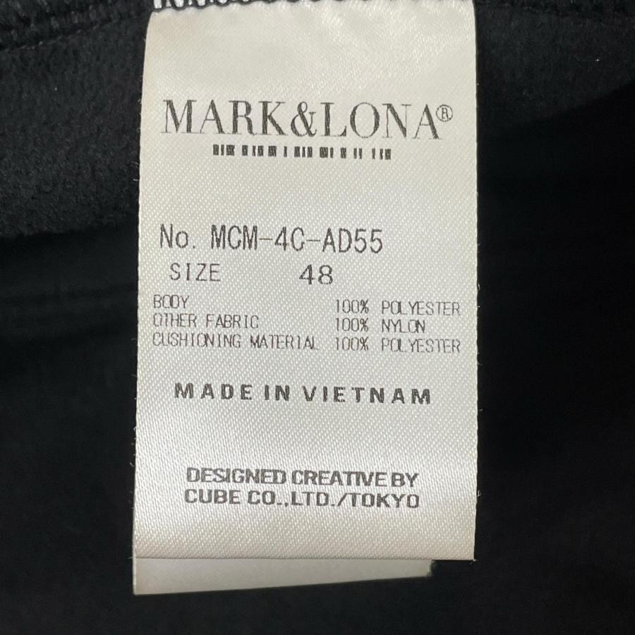 coco 中古【値下げ】 マークアンドロナ MARK&LONA メンズ ハーフジップアウター 48(L) 黒 ブラック ハーフジップ フリース 中綿 K026518_4