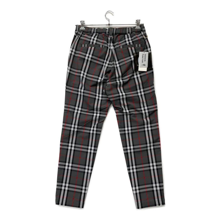 coco 未使用品【値下げ】ヴィ・トゥエルヴ V12メンズ パンツ M 黒×グレー チェック柄 ウエストゴム春秋 レターパックプラス発送可K026627