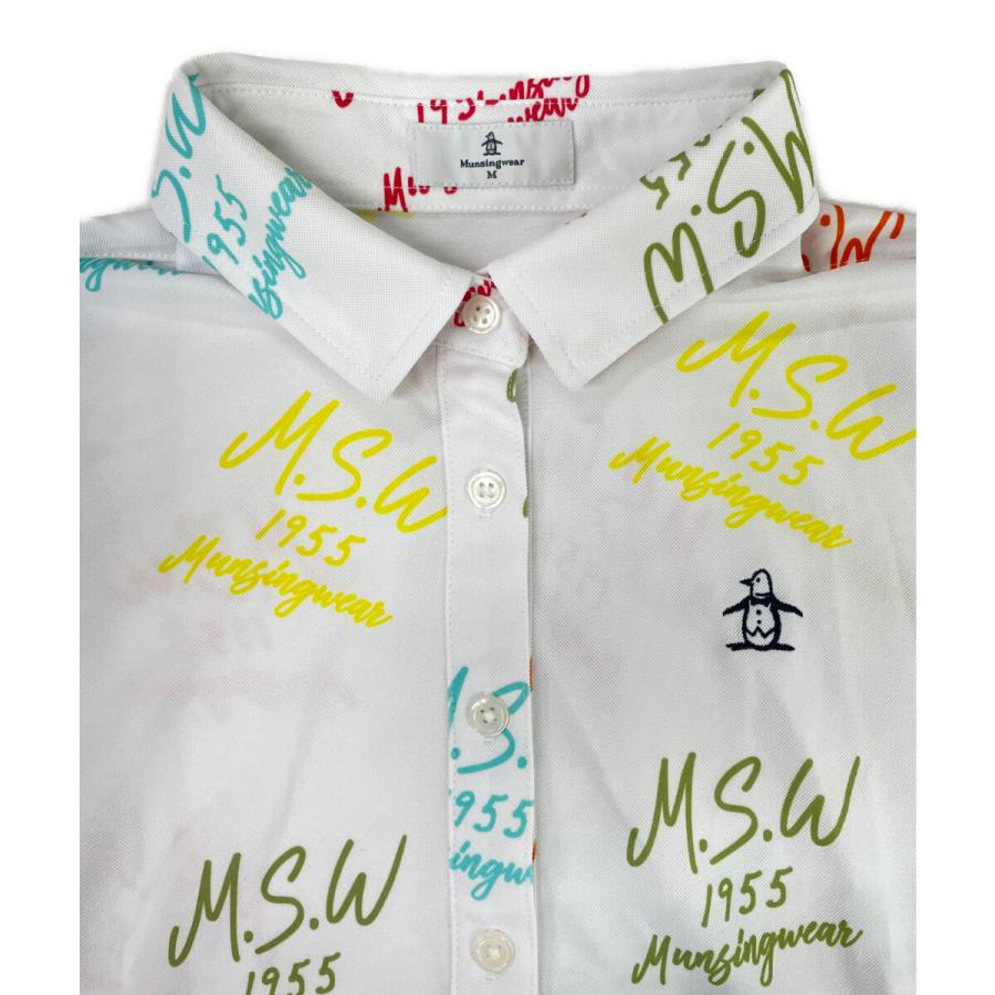 新品　Munsingwearワンピース　ポロシャツ　マンシングウェア　【M】 coco 中古 マンシングウェア Munsing wear レディース ワンピース M 白