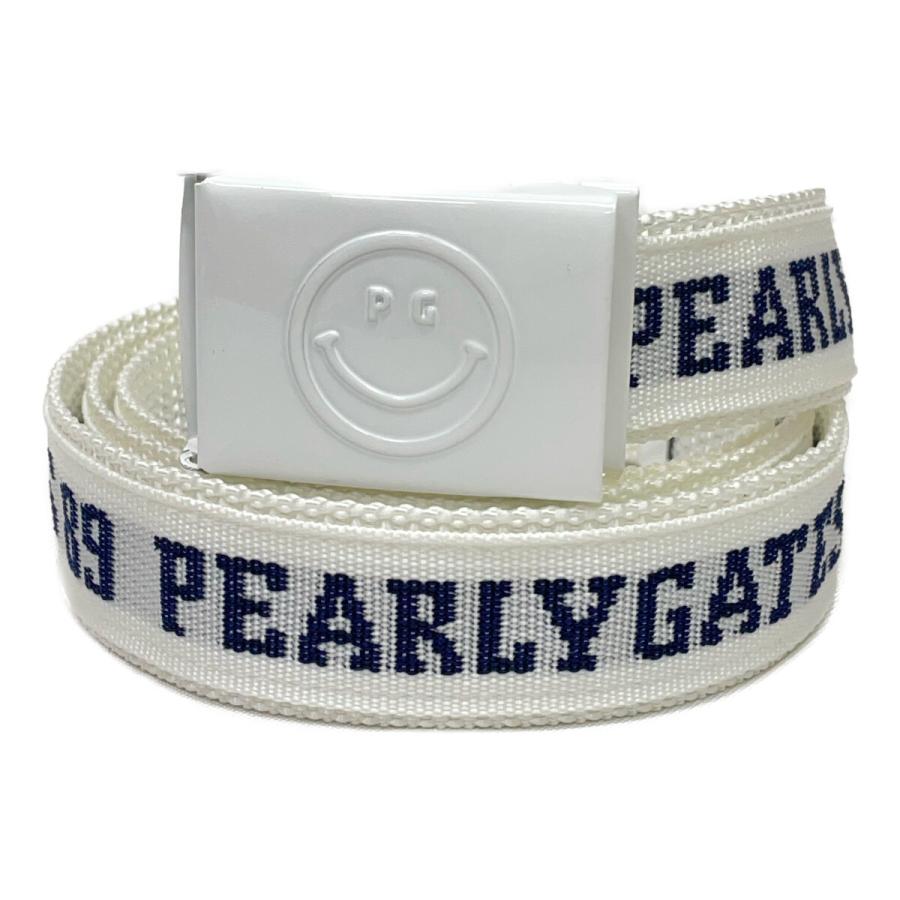 PEARLY GATES パーリーゲイツ PGロゴ ホワイト ベルト PEARLY GATES（パーリーゲイツ） coco 中古 ベルト ホワイト PG