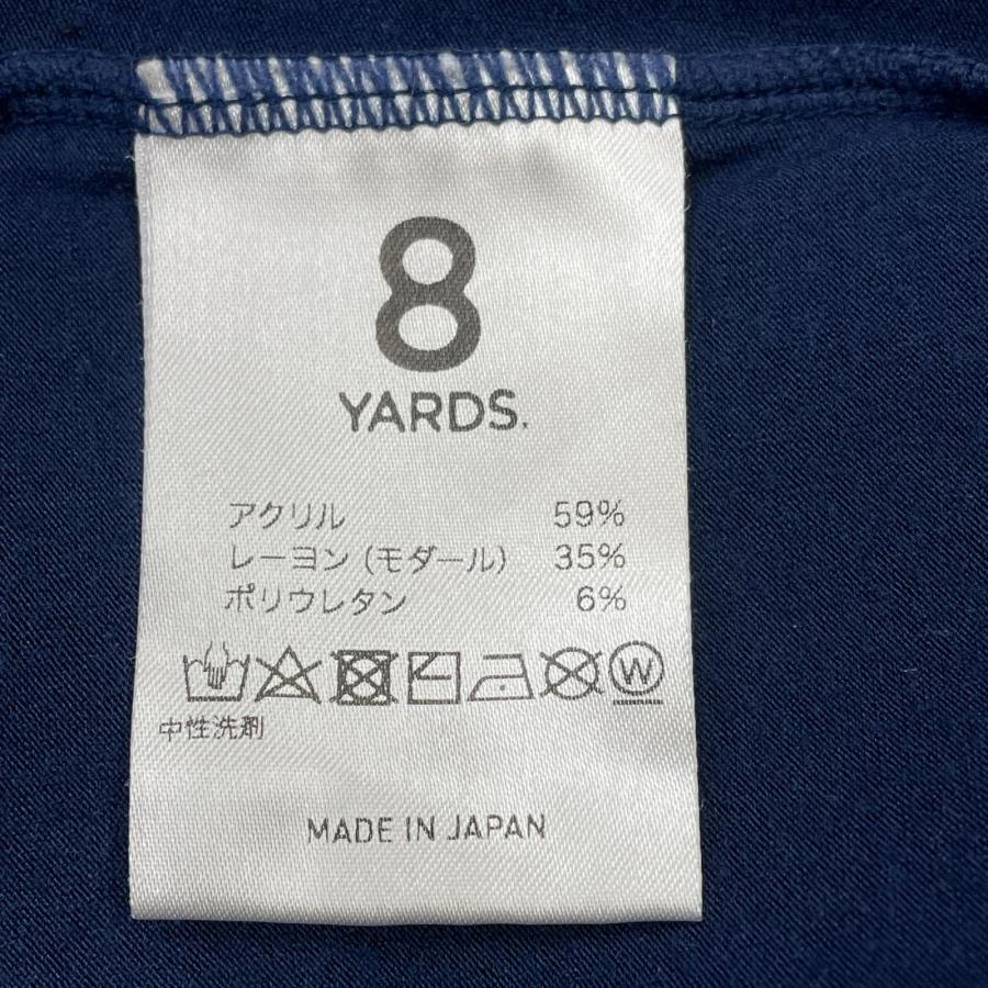 coco 中古 ハチヤーズ 8YARDS メンズ 長袖シャツ M ブルー×ブラック