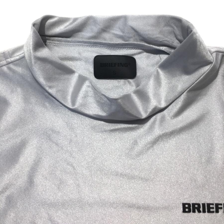 ブリーフィング　モックネックシャツ グレー　L 半袖 BRIEFING（ブリーフィング） 中古【値下げ】 メンズ 半袖シャツ S