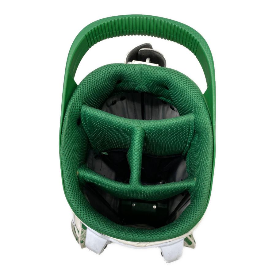 adidas キャディバッグ ホワイト/グリーン 中古 hcb-515 中古キャディバッグ アディダス adidas ホワイト/グリーン