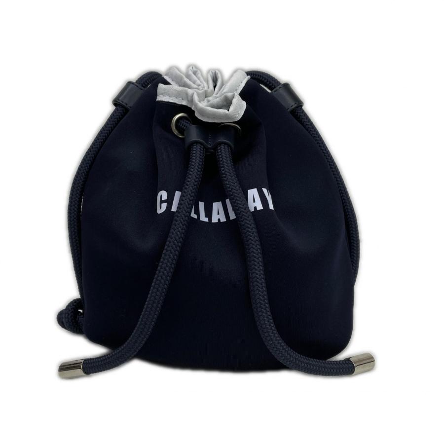 coco 中古 キャロウェイ Callaway ショルダーバッグ ネイビー 紺 巾着