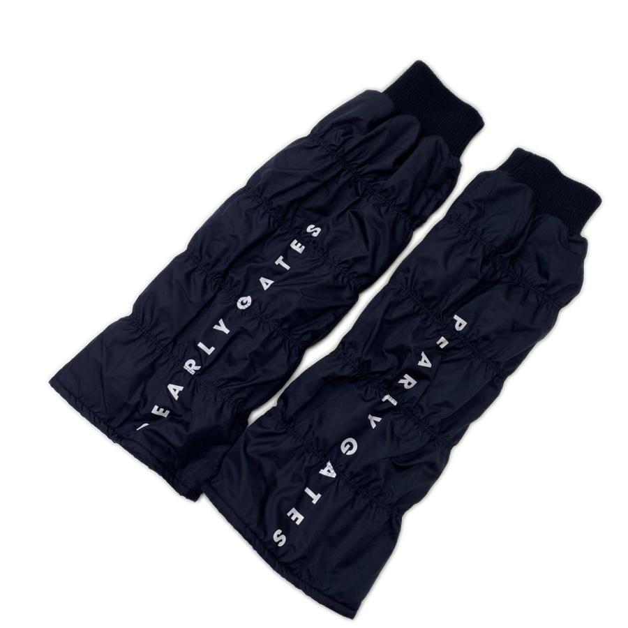 【在庫残り1点】 パーリーゲイツ ボアフリース レッグウォーマー 防寒 PEARLY GATES（パーリーゲイツ） 中古 レッグウォーマー ネイビー 紺