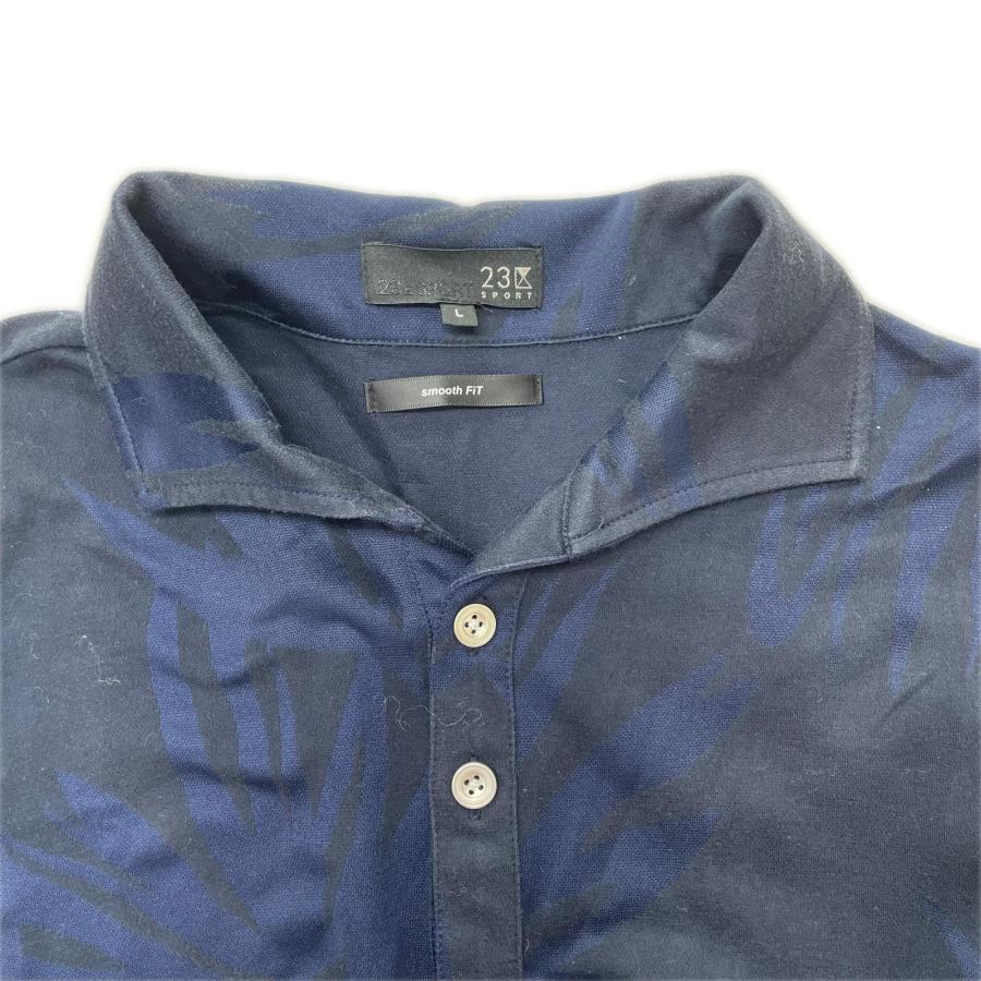23区GOLF coco 中古 23区ゴルフ メンズ 半袖ポロシャツ L ネイビー系