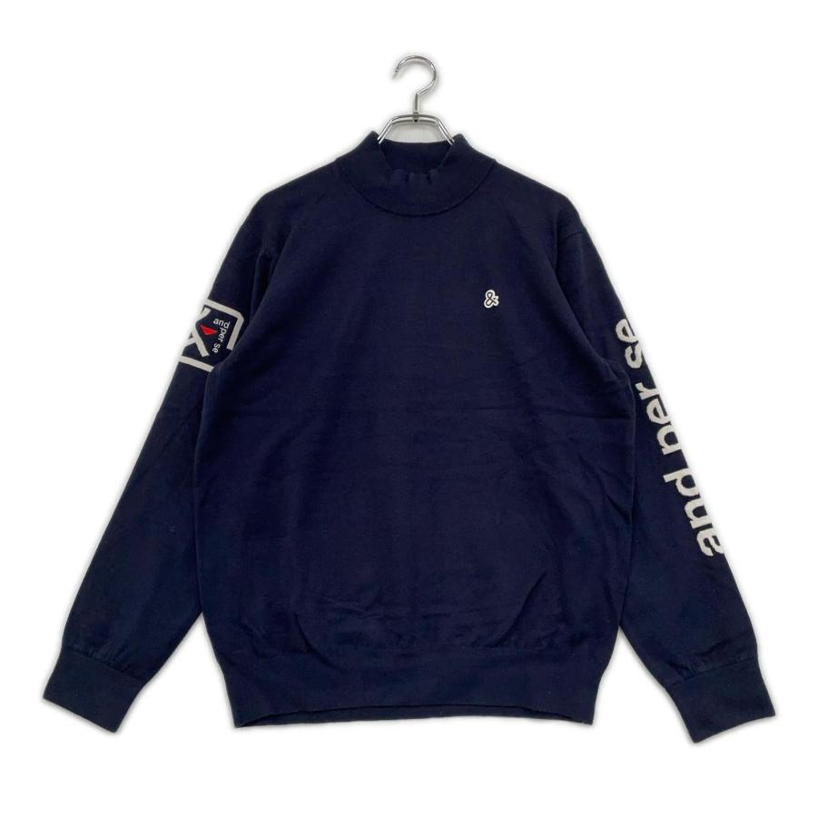 and per se/アンパスィ ゴルフ 防風セーター【ネイビー/M】超美品！ and per se（アンパスィ） 中古 メンズ セーター ネイビー ハイネック
