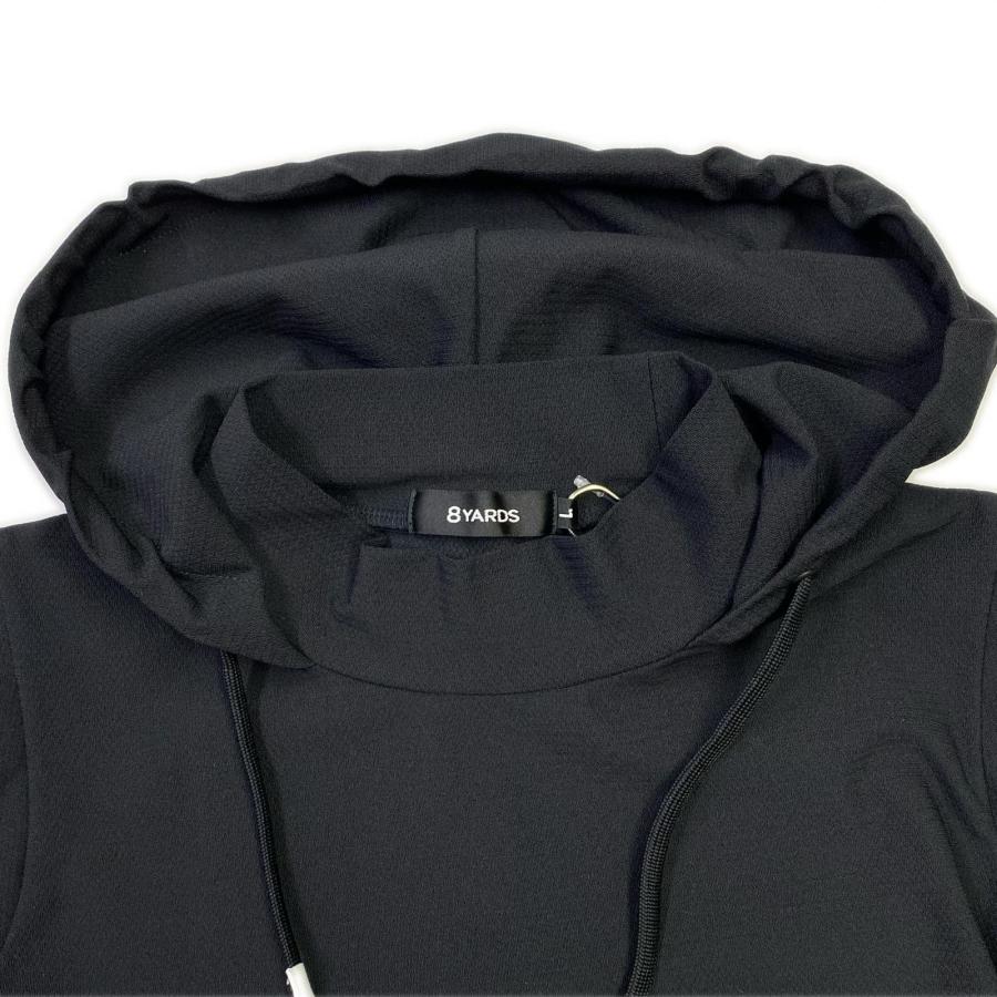 coco 中古 ハチヤーズ 8YARDS レディース ベスト L 黒 ブラック フード