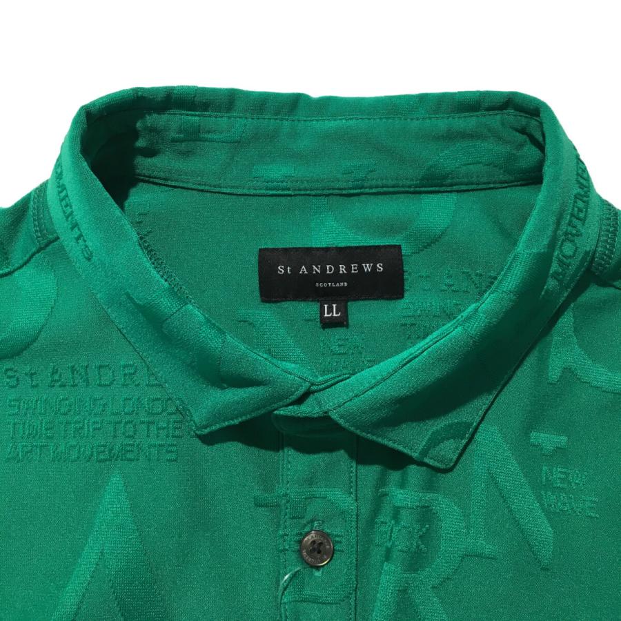 中古 セントアンドリュース StANDREWS メンズ 半袖ポロシャツ LL 緑