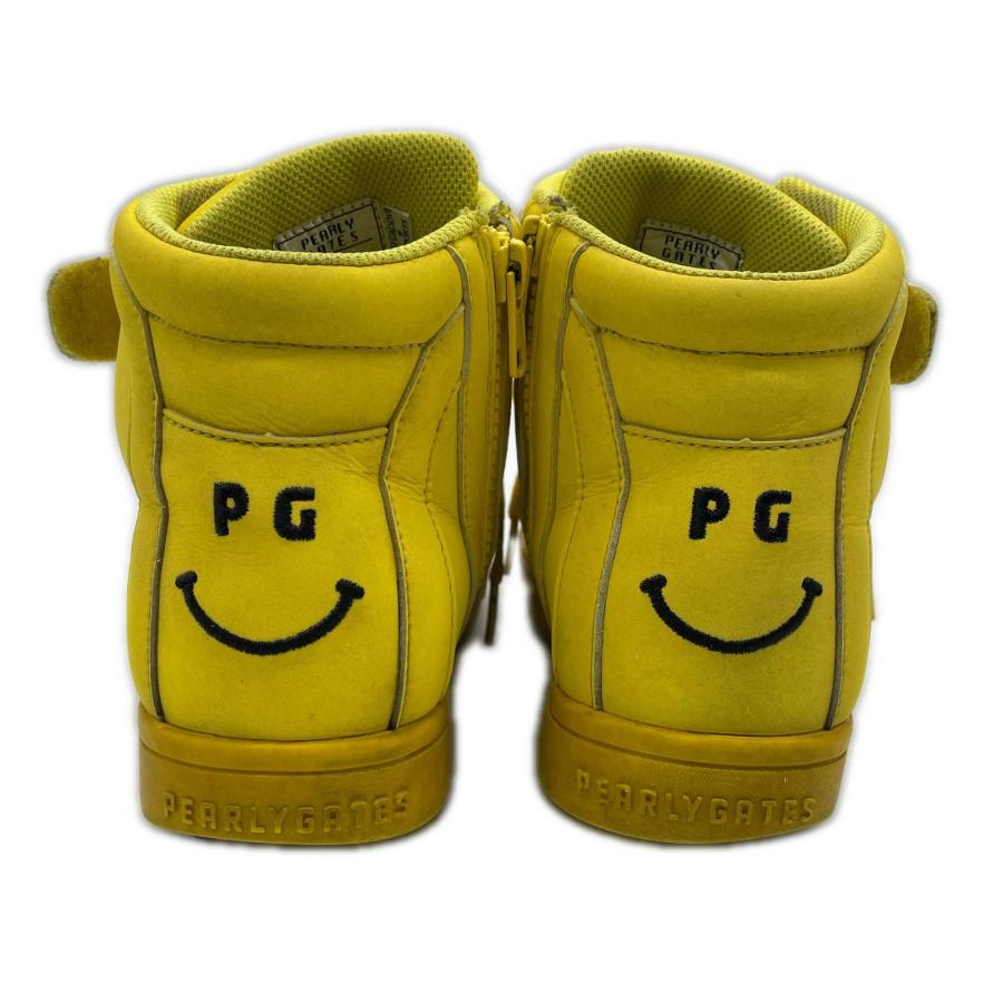 未使用3.5万 パーリーゲイツ ゴルフシューズ 25 ニコちゃん レディース PEARLY GATES（パーリーゲイツ） coco 中古 ゴルフシューズ 23.5cm