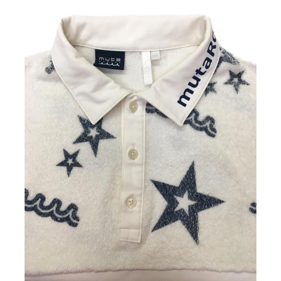 ムータマリン ポロシャツセットアップ L ホワイト muta MARINE GOLF（ムータマリンゴルフ） coco 中古 ムータマリン