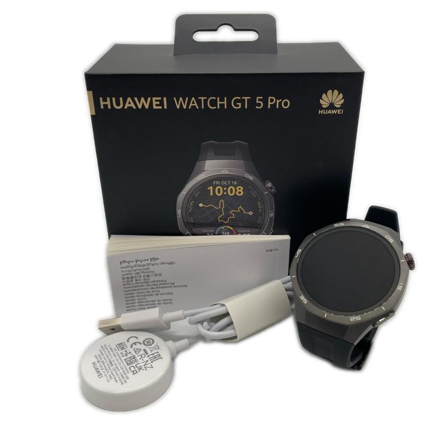 coco 中古 ゴルフナビ 黒 HUAWEI ファーウェイ WATCH GT5 PRO ゴルフ