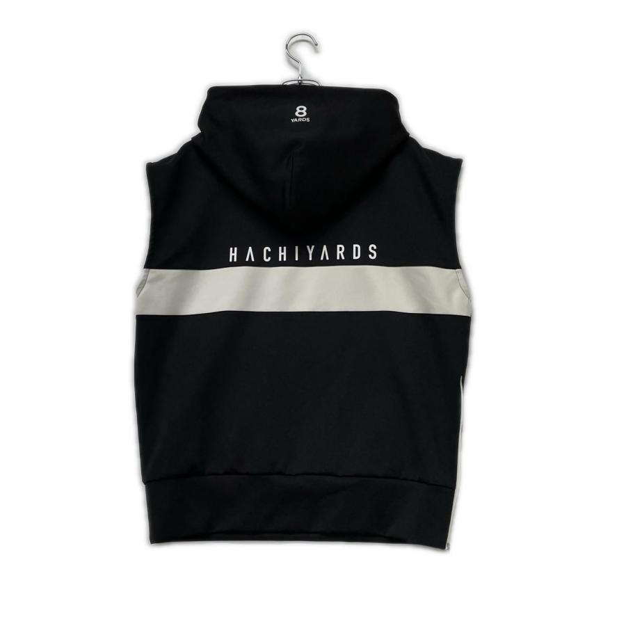 coco 中古 ハチヤーズ 8YARDS メンズ ベスト L 黒 ブラック フード