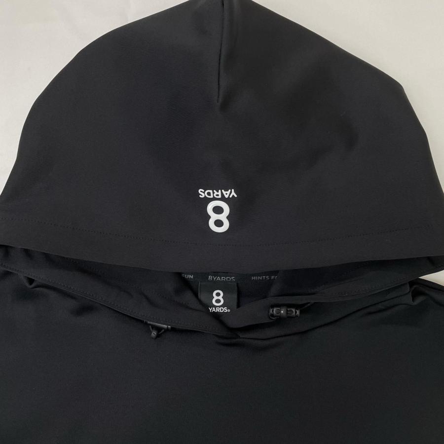 8YARDS ハチヤーズ　ダンボールニット　パーカー　ベスト　ゴルフ　L coco 中古 ハチヤーズ 8YARDS メンズ ベスト L 黒 ブラック フード