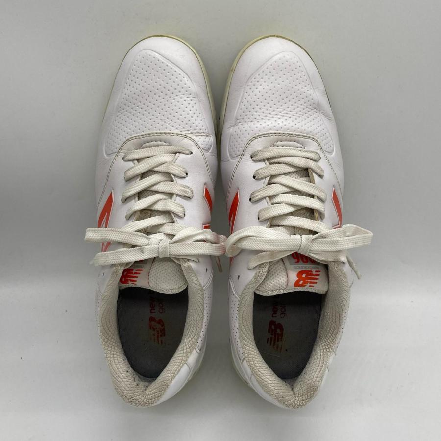 New Balance ゴルフシューズ シルバー/オレンジ New Balance Golf（ニューバランスゴルフ） coco 中古 ゴルフシューズ