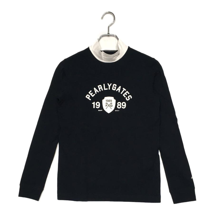 新品、未使用　パーリーゲイツ　長袖　モック濃紺 PEARLY GATES（パーリーゲイツ） 中古 レディース 長袖シャツ 1(M) 紺