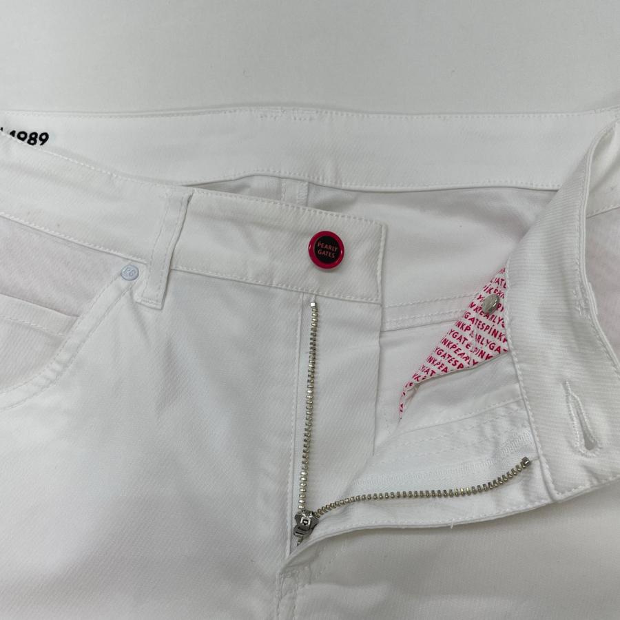 パーリーゲイツ　1/M ロングパンツ　オールシーズン ホワイト　レディース PEARLY GATES（パーリーゲイツ） coco 中古 レディース パンツ 1(M