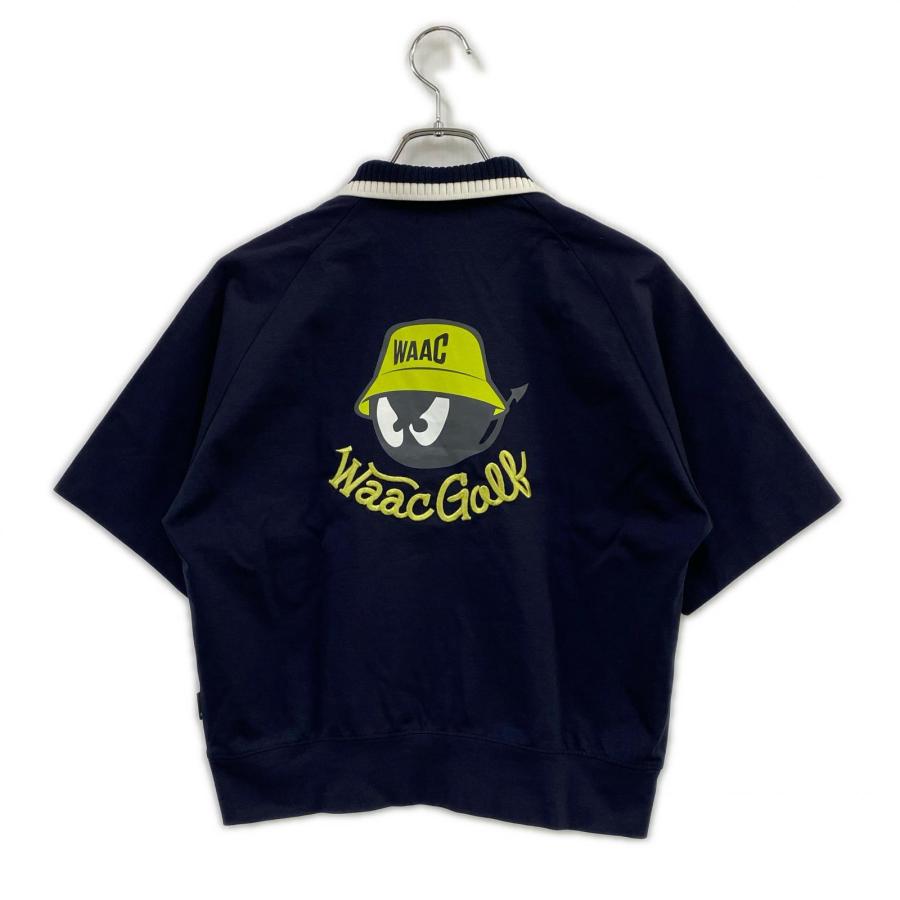 WAAC coco 中古 ワック レディース 半袖ポロシャツ S ネイビー 紺
