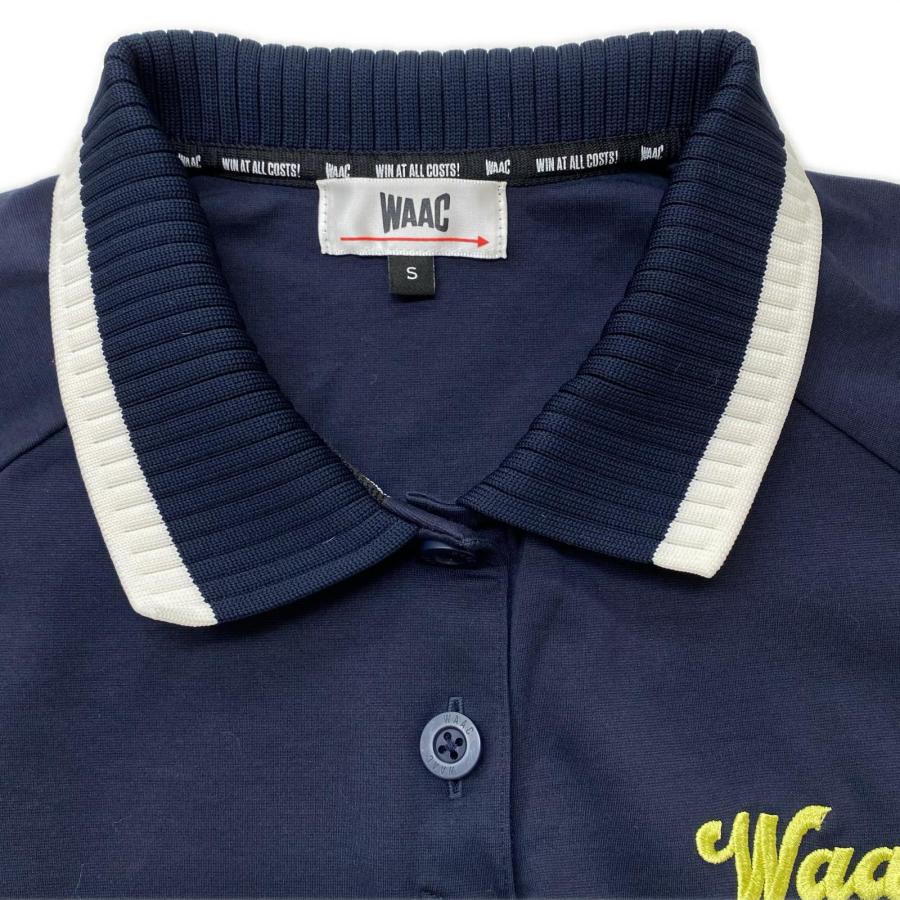 WAAC coco 中古 ワック レディース 半袖ポロシャツ S ネイビー 紺