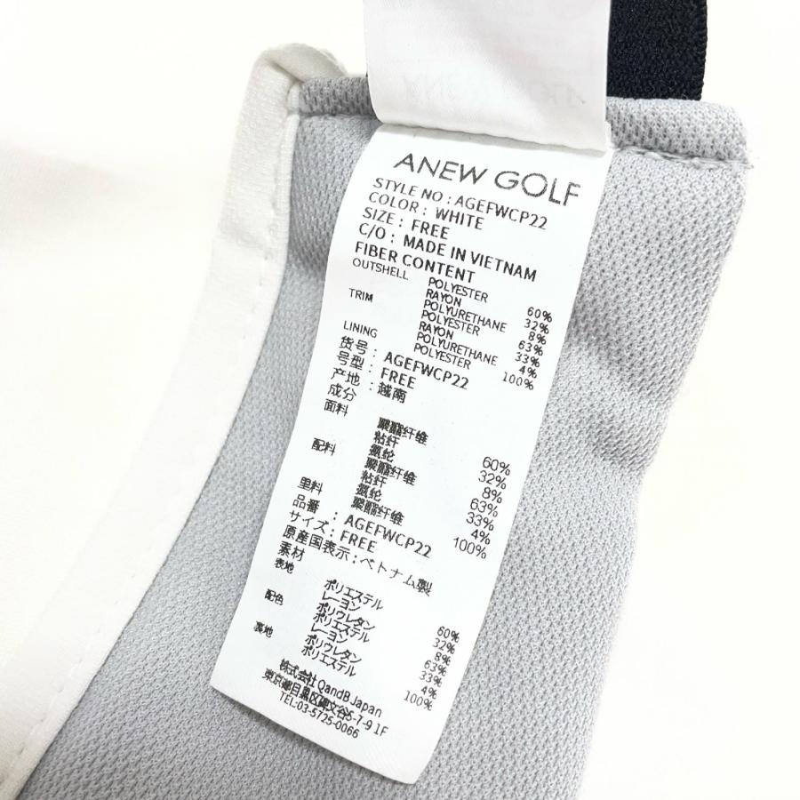 coco 中古 サンバイザー フリー ホワイト アニュー ゴルフ ANEW GOLF