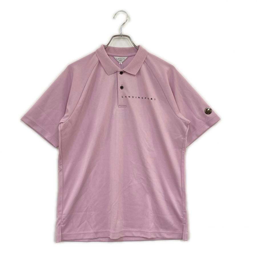 ランバンスポール ゴルフ ポロシャツ 日本製 パープル ドット サイズ40 LANVIN（ランバン） 未使用品 ランバンスポール メンズ 半袖ポロシャツ