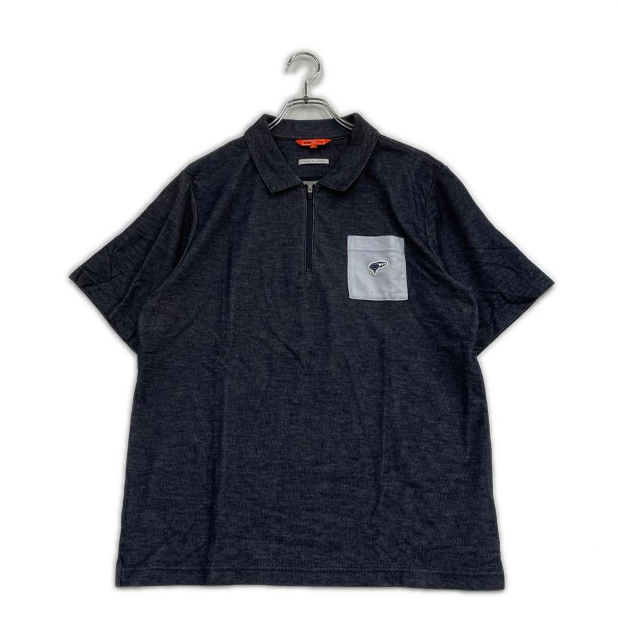 BEAMS - coco 中古 ビームスゴルフ BEAMSGOLF メンズ 半袖ポロシャツ M 紺 ネイビー ワッペン BEAMS（ビームス） coco 中古 ビームスゴルフ BEAMSGOLF メンズ 半袖
