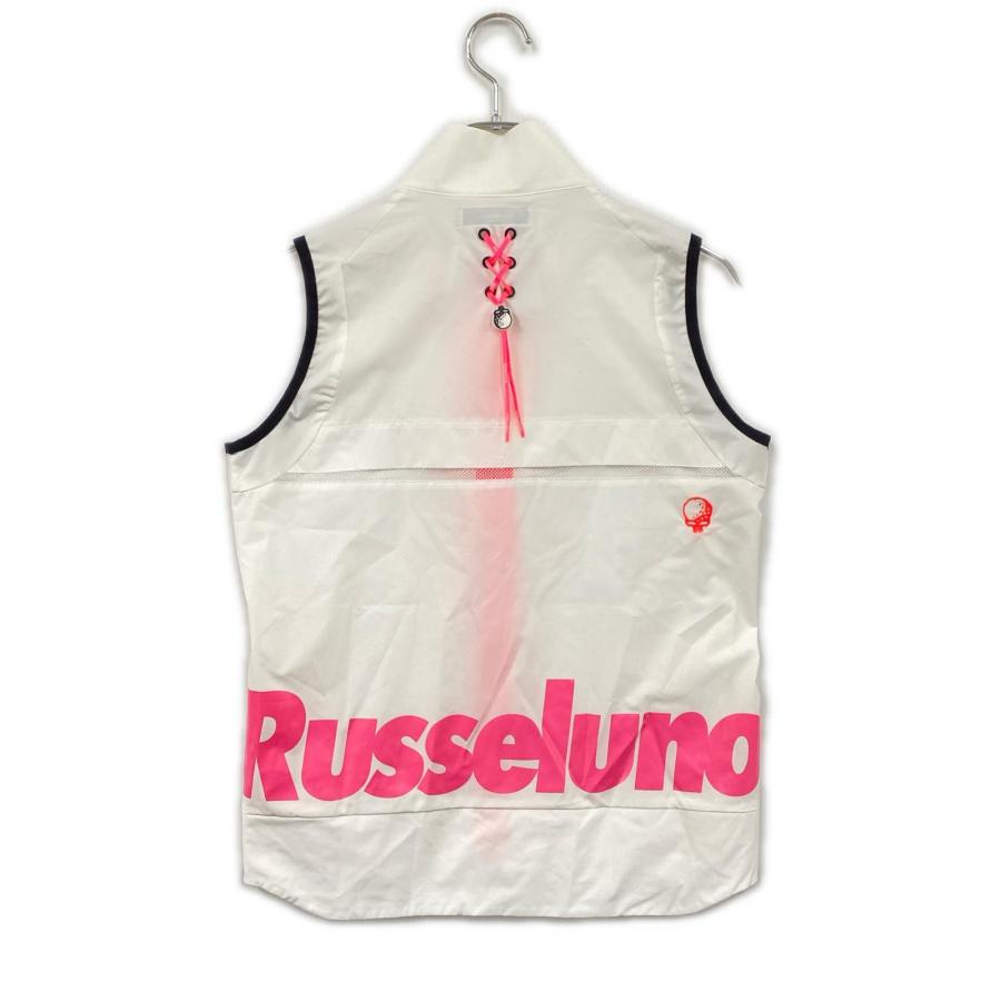 coco 中古 ラッセルノ RUSSELUNO レディース カーディガン 1(M) 白×ベージュ ホワイト 長袖ニット Russeluno（ラッセルノ） coco 中古 レディース ベスト 1(S) ホワイト