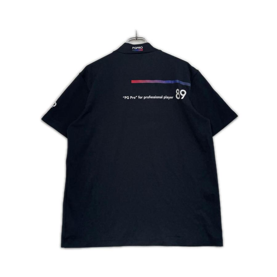 coco 中古 パーリーゲイツ PEARLY GATES メンズ 半袖シャツ 7(XXL) 黒 ブラック モックネック ストレッチ PEARLY GATES（パーリーゲイツ） coco 中古 メンズ 半袖シャツ 7(XXL