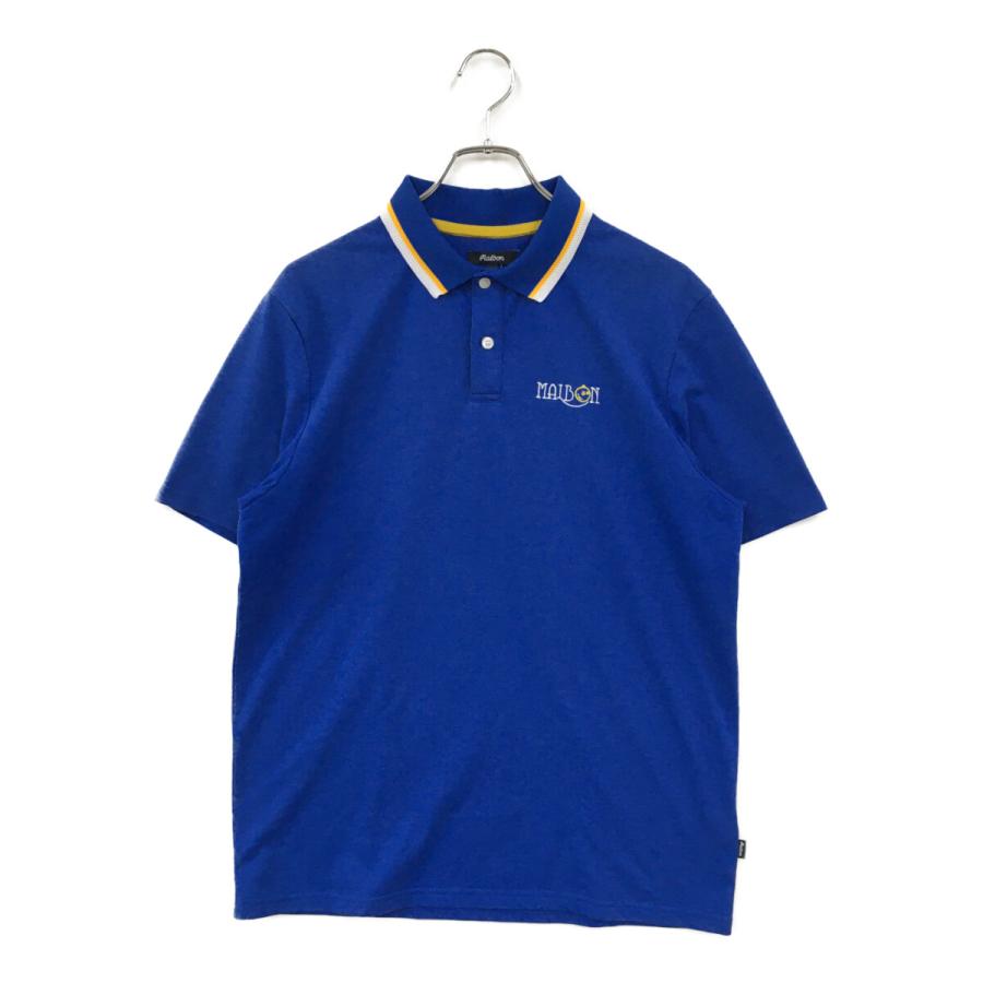 【韓国モデル】MALBON GOLF マルボン ゴルフ 半袖 ニット ポロシャツ Malbon Golf（マルボンゴルフ） coco 中古 メンズ 半袖ポロシャツ S