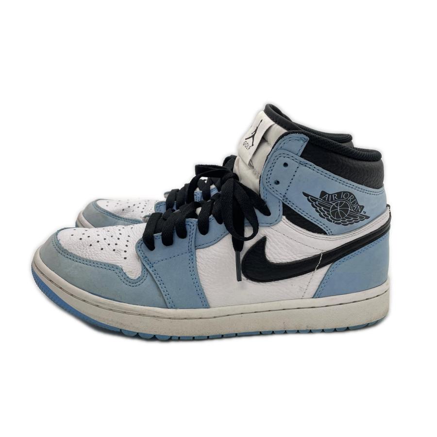 coco 中古 ナイキ NIKE ゴルフシューズ  27cm 水色×白×黒 AIR JORDAN 1 HIGH G スパイクレス [DQ0660-400] NIKE（ナイキ） coco 中古 ゴルフシューズ 27cm 水色×白×黒 AIR JORDAN