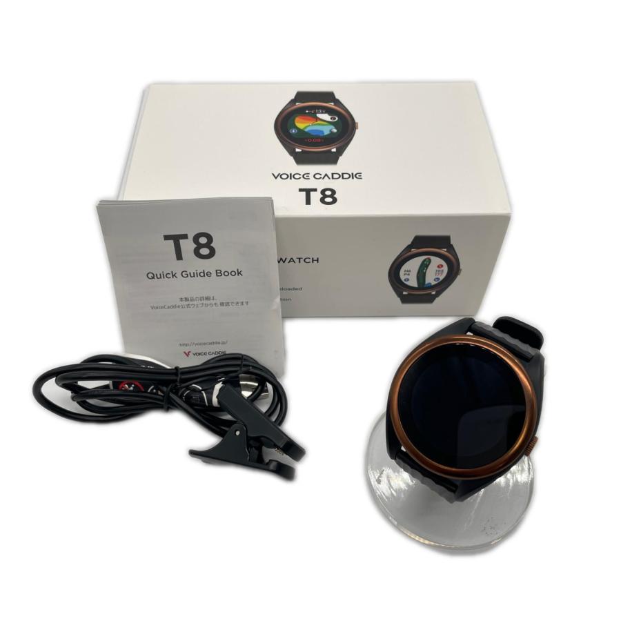 中古 ボイスキャディ voice caddie ゴルフナビ 黒 T8 距離計 ウォッチ