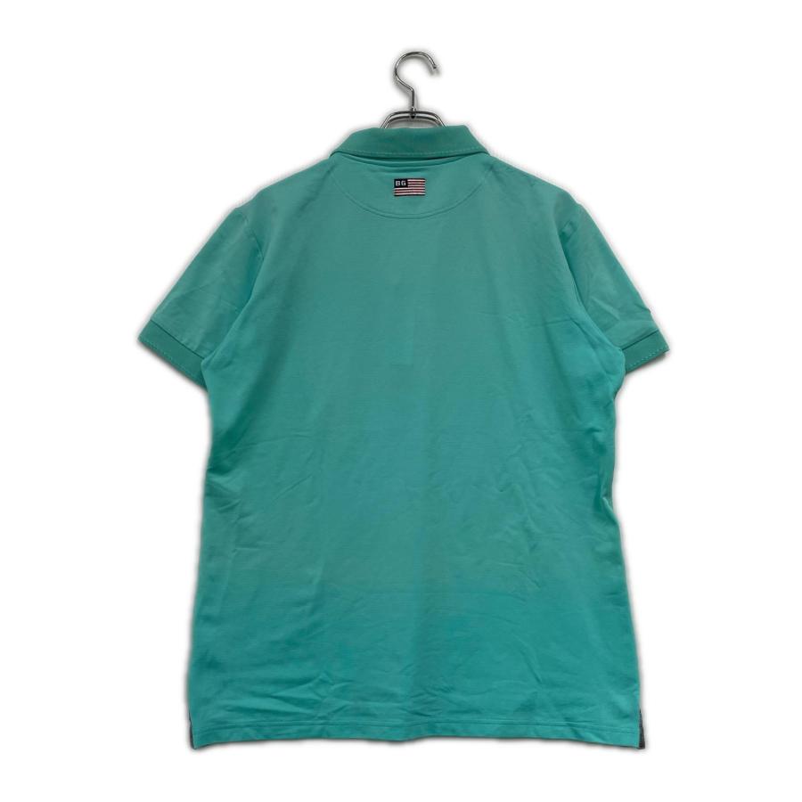 【美品/L】BRIEFING 半袖 ポロシャツ ゴルフ ストレッチミントグリーン BRIEFING（ブリーフィング） 中古 メンズ 半袖ポロシャツ L ミント