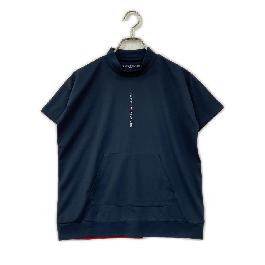 トミーヒルフィガー　モックネックシャツ　サイズM ネイビー　新品未使用 TOMMY HILFIGER GOLF（トミー ヒルフィガー ゴルフ） 中古 レディース