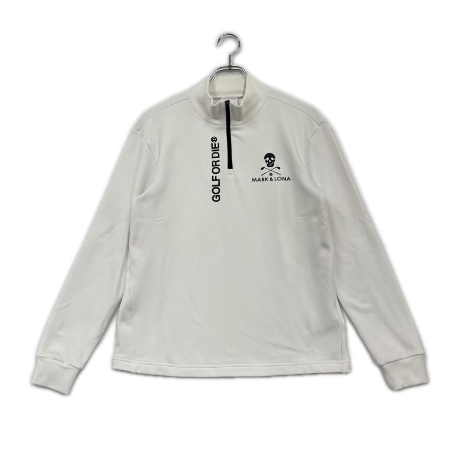 MARK&LONA ゴルフウェア 長袖シャツ ホワイト 46 MARK&LONA（マークアンドロナ） 中古 メンズ 長袖シャツ 46(M) 白