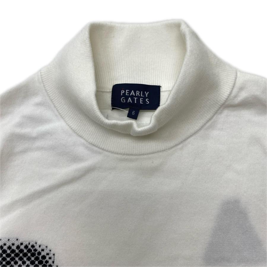 【希少モデル】 PEARLY GATES カウチン ニット モックネック L PEARLY GATES（パーリーゲイツ） 中古 メンズ ニット 6(LL) ホワイト