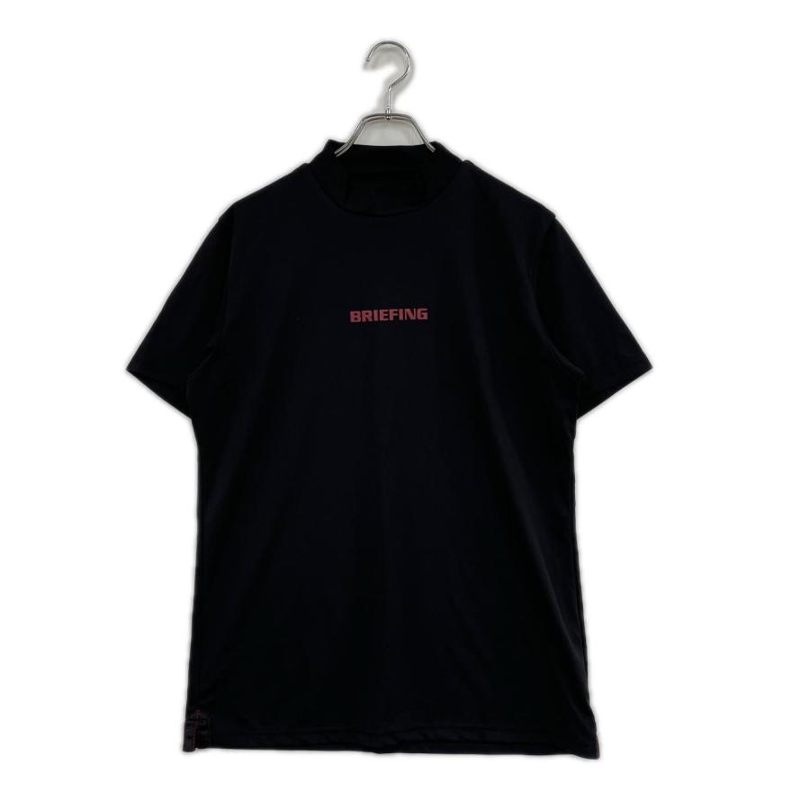 【新品未使用】BRIEFING ゴルフ モックネック BRIEFING（ブリーフィング） 中古 メンズ 半袖シャツ L ブラック 黒