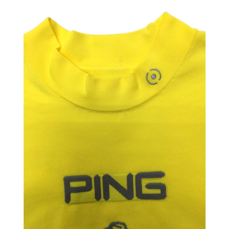 PING（ピン） 中古 メンズ ニット M 黄色 イエロー 半袖ニット モック
